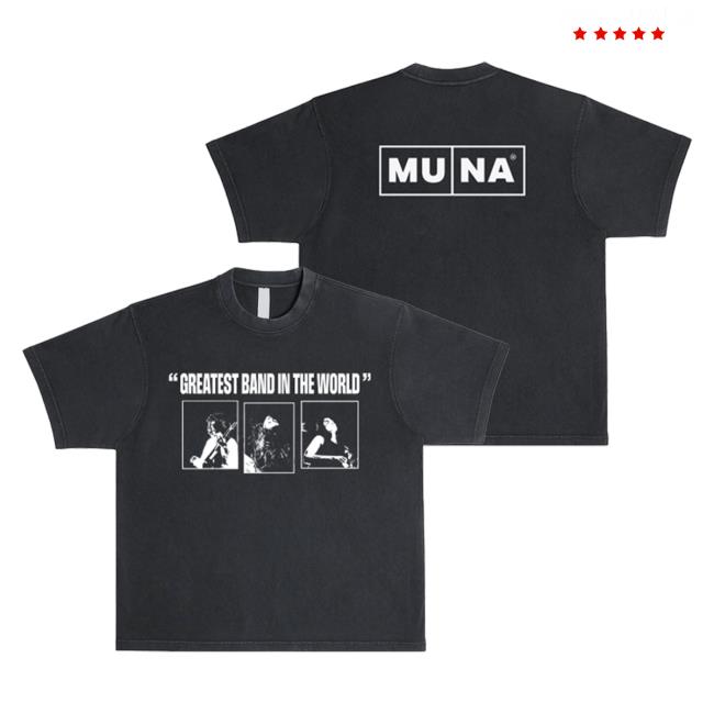 Official Greatest Band In The World Photo Black Pigment Tee