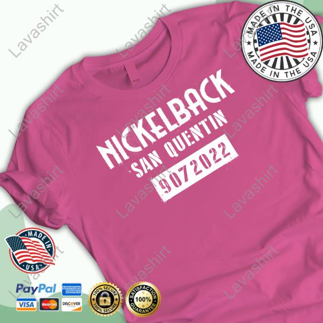 Official Nickelback Merch San Quentin Single Black Hoodie