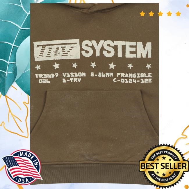 Official Trendt Vision Clothing Shop TRV System Pull Over Hoodie