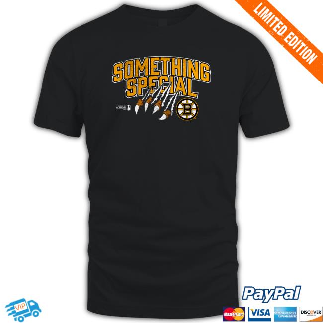 Official Boston Bruins Branded 2023 Stanley Cup Playoffs Something Special Long Sleeve Tee