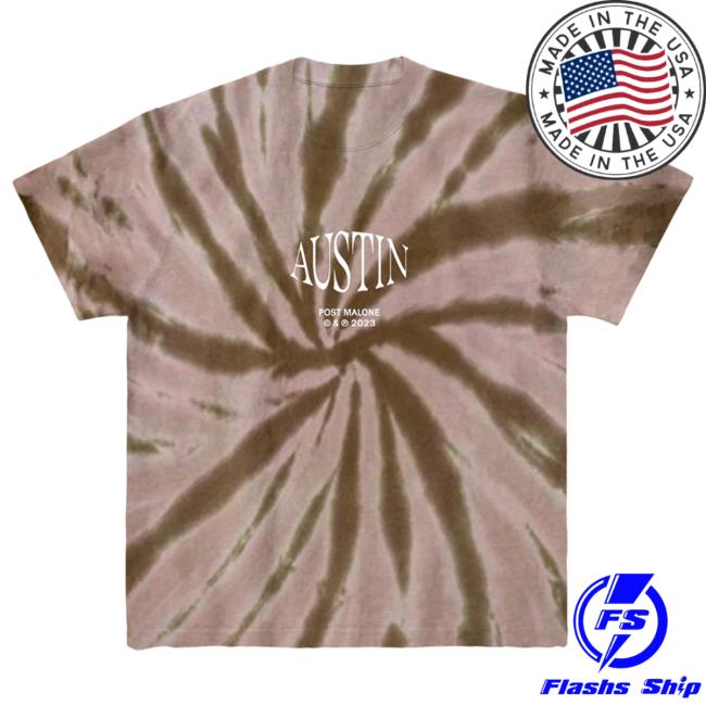 Austin Brown Tie Dye Post Malone 2023 Shirt