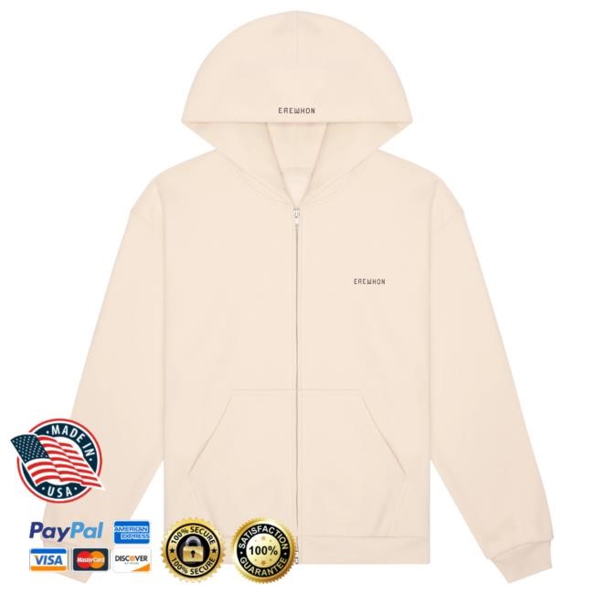 Official Erewhon Zip Hoodie | Coconut Erewhon Market Hood
