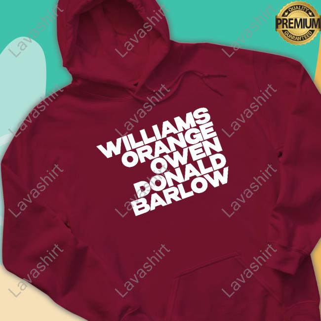 Williams Orange Owen Donald Barlow Shirt Williams Orange Owen Donald Barlow Shirt