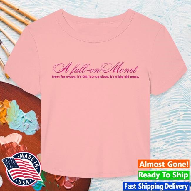 Official Super Yaki & Jes Sheldon Present: A Full-on Monet - Micro Rib Baby T Shirt Light Pink SuperYaki