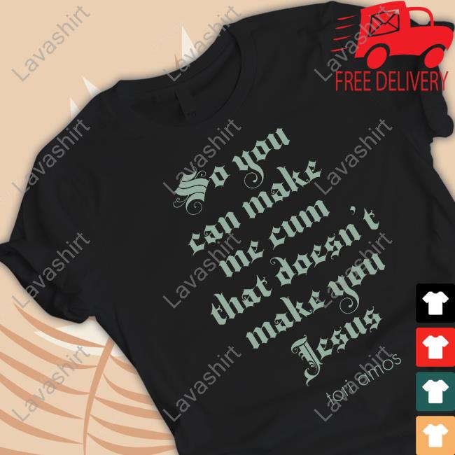 Tori Amos Merch So You Can Make Me Cum Black T-Shirt