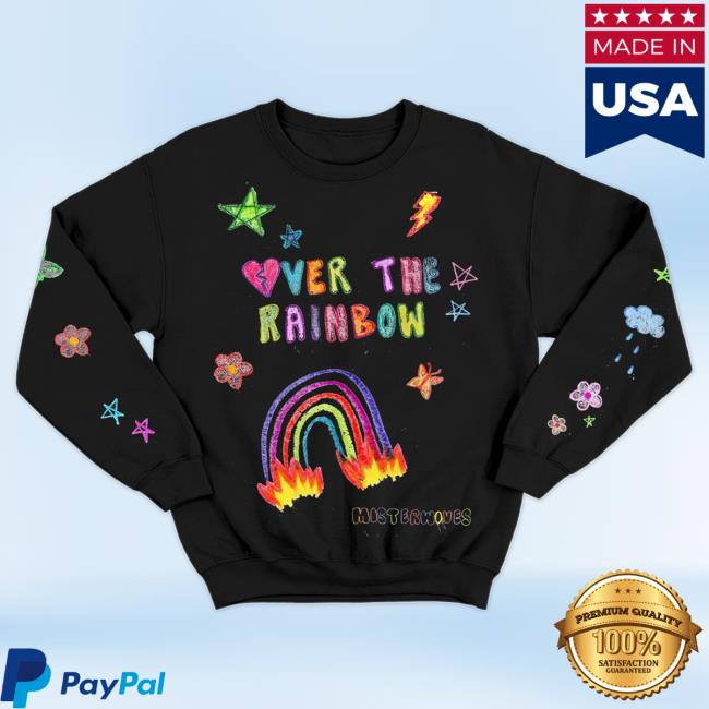 Official MisterWives Merch Store MisterWives Over The Rainbow Black Pull Over Hoodie