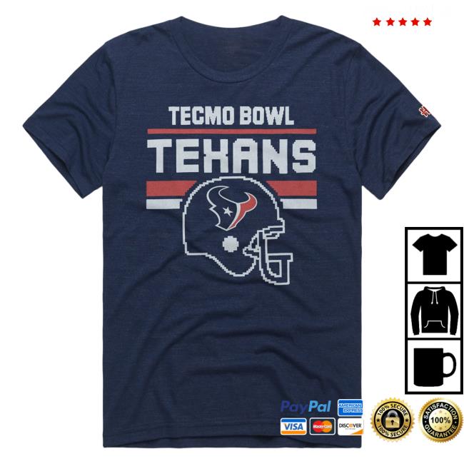 Homage Merch Tecmo Bowl Houston Texans Attractive Shirt Apparel Clothing Store Shop
