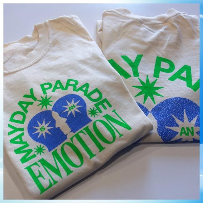 Official Mayday Parade Merch Store Shop Mayday Parade Emotion - Ivory T-Shirt Official Mayday Parade Merch Store Shop Mayday Parade Emotion - Ivory T-Shirts