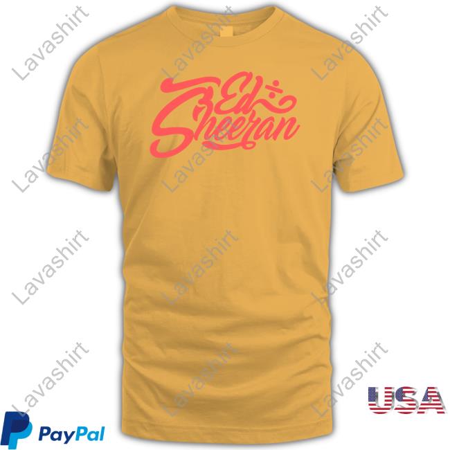 Official Ed Sheeran Tour Gold State Shirt