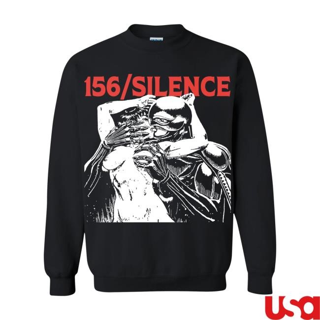 156/Silence - Red Logo Crewneck – Down Right Merch