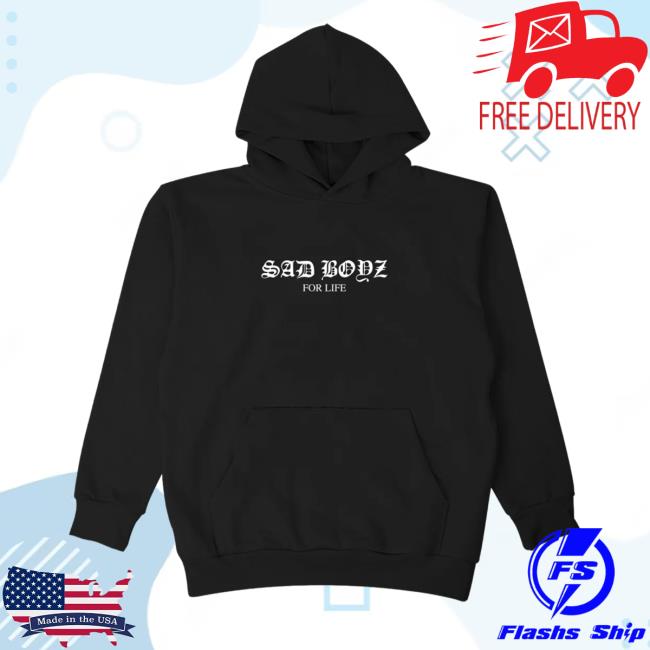 Official Sad Boyz Merch Las Flores Black Sweatshirt