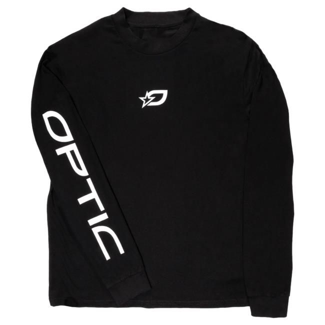 Official Optic Gaming Merch Store Optic Gaming Long Sleeve Tee - Black Optic Gaming Apparel Clothing Shop OpticGaming