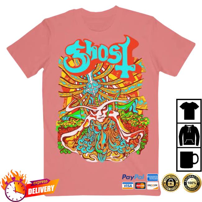Ghost Band Rock Backstreet Merch Store Shop Seven Inches Recolor Coral Top Shirt Backstreetmerch