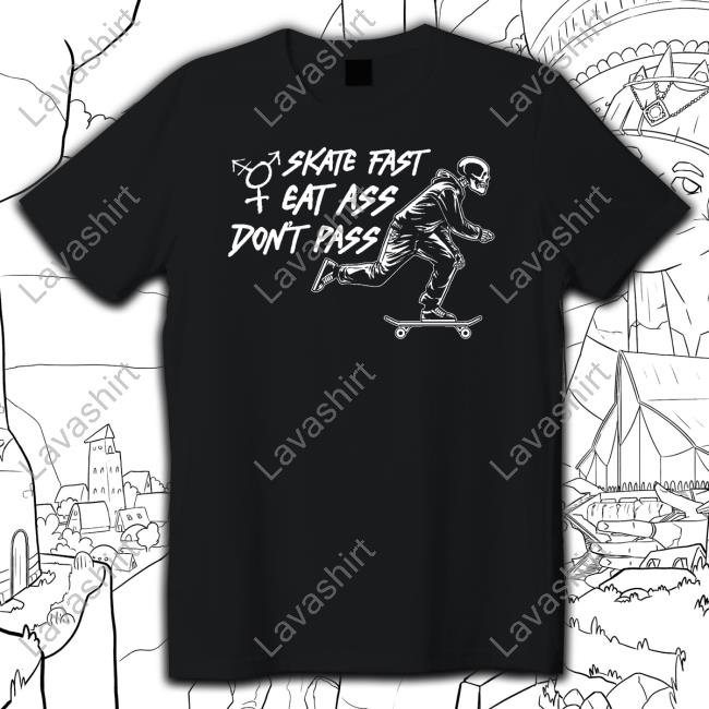 Official Toxicfemme666 Skate Fast, Eat Ass, Don't Pass Trans Sk8r Skirt Shirts