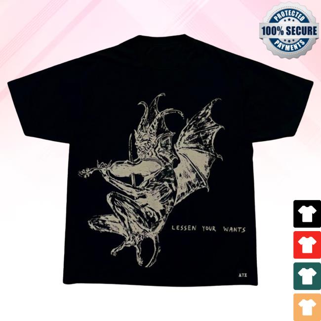 Official Avenged Sevenfold Merch Store Shop A7x World Lessen Your Wants - T-Shirt (Wrapped Exclusive) Avengedsevenfold