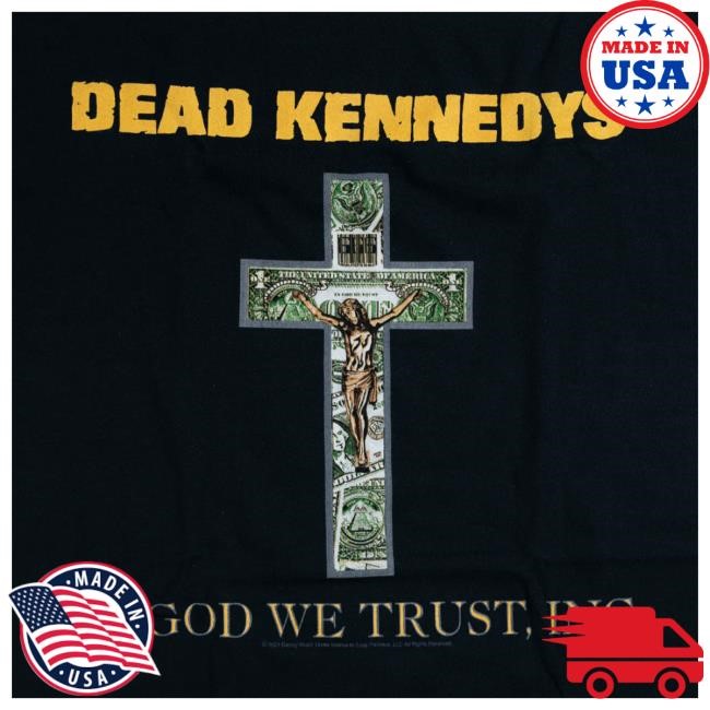 Hello Merch Dead Kennedys In God We Trust, Inc. Cross Black T Shirt HelloMerch