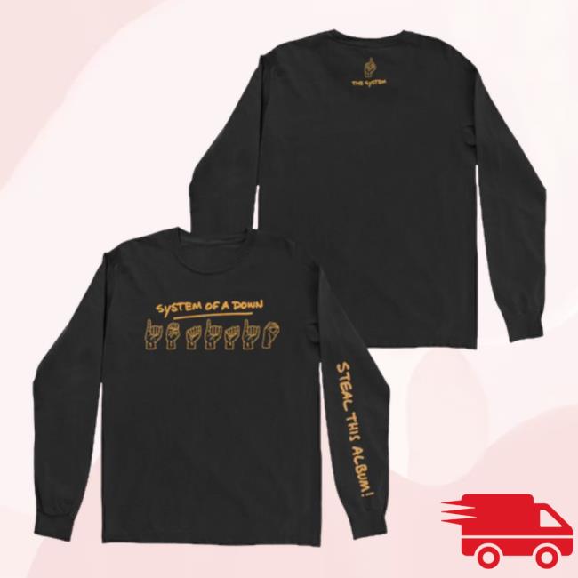 Official System Of A Down Clothing Merch Store Shop System Of A Down Sign Language Long-Sleeve SystemOfADown