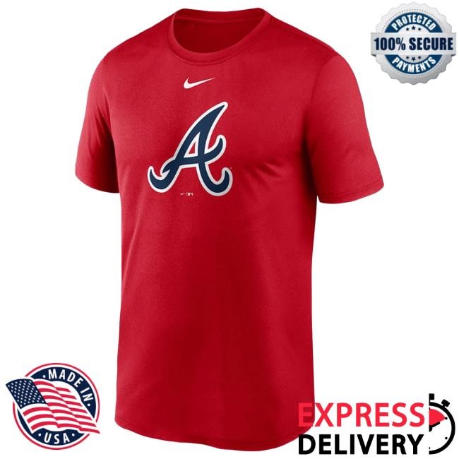 Atlanta Braves Nike Red Logo Legend Shirt Rally House