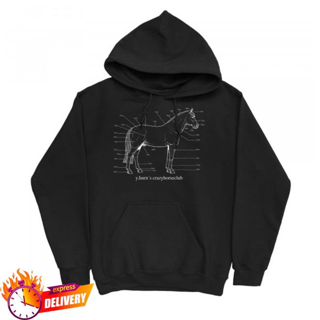 Yung Hurn Merch Pferdegrafik Black Hooded Sweatshirt