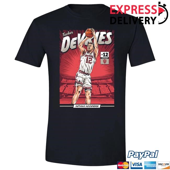 NCAA Basketball Indiana Hoosiers #12 DeVries Graphic Top