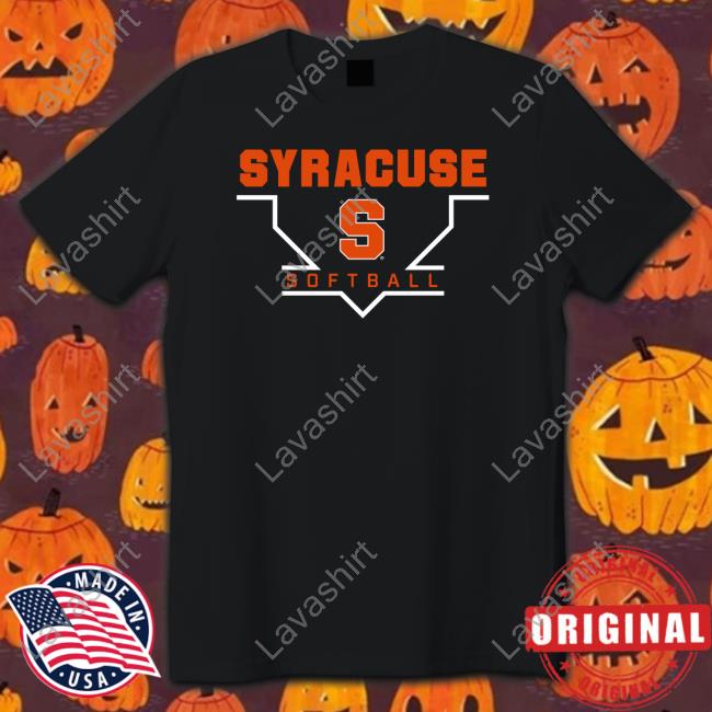 Official Cuse Shop Syracuse Orange Homeplate Softball Long Sleeve Tee