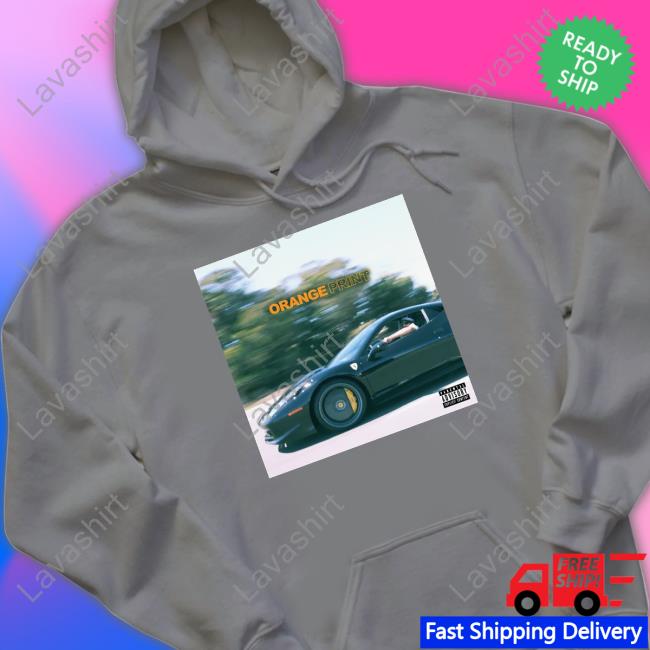 Larry June Merch Orange Print Album Tee