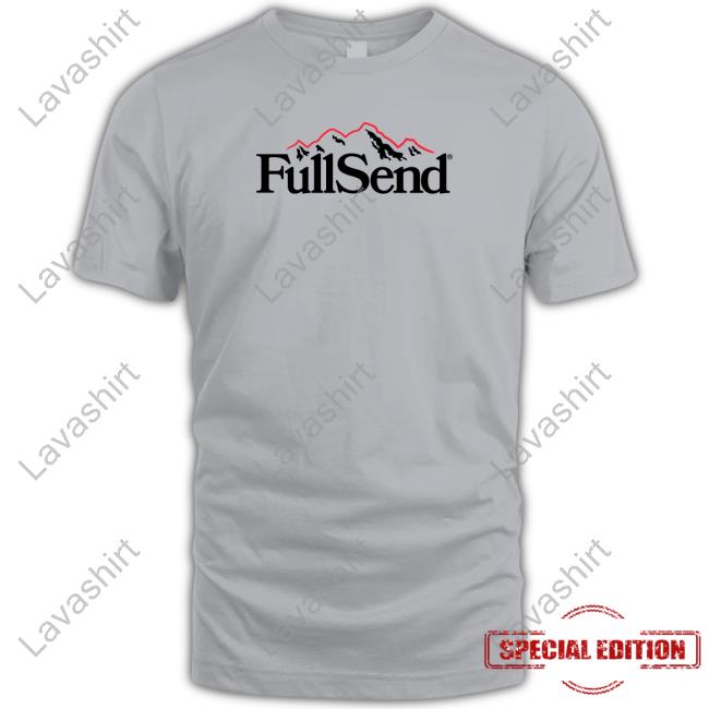 Official Fullsend Mountain Range Grey T Shirt