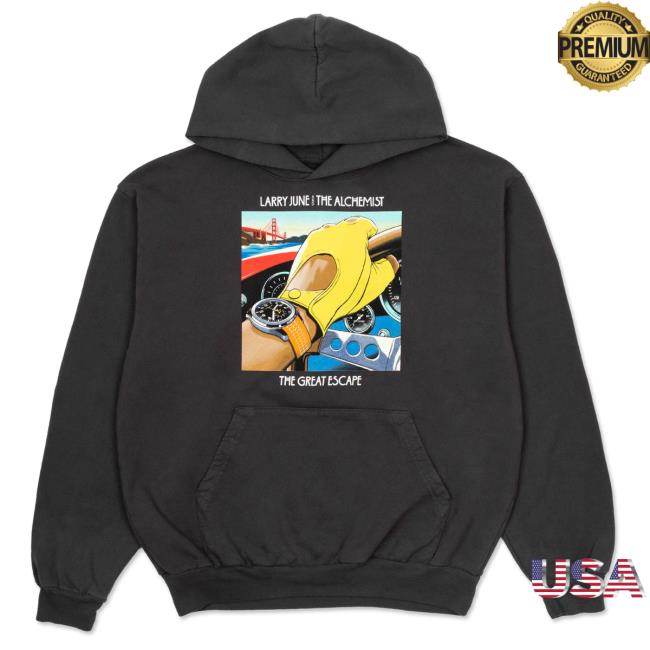 Official Larry June Merch Store Tge Album Hoodie (Charcoal) Larryjune Shop