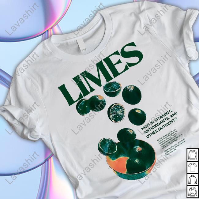 Limes High In Vitamin C Antioxidants And Other Nutrients Shirt Limes V1 Tee