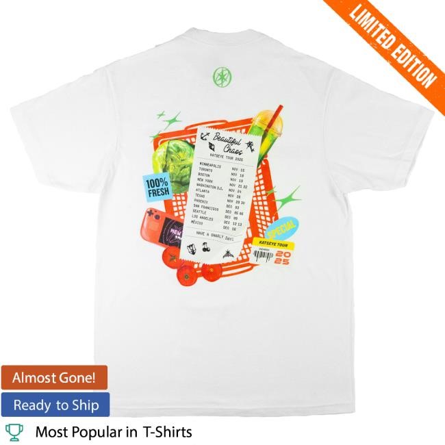 Vintage Style Routing White T-shirt Katseye