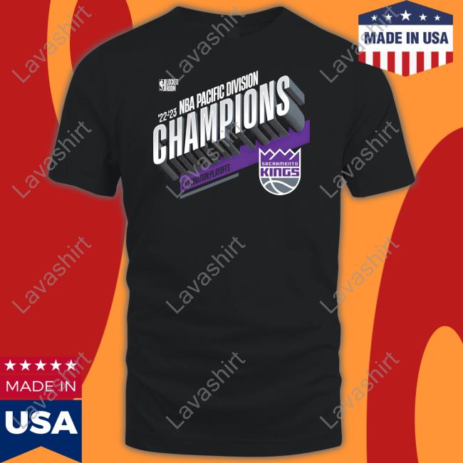 Sacramento Kings 22-23 Nba Pacific Division Champions Destination Playoffs Shirt