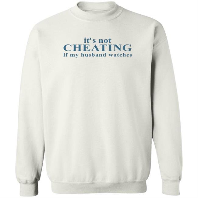 Shirts With Threatening Auras Zazzle Merch It's Not Cheating If My Husband Watches Shirt