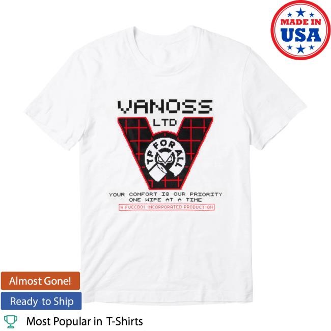 Official Vanoss Shop Merch TP For All Top Shirt White