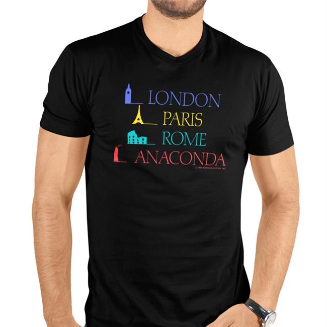 London Paris Rome Anaconda Shirt 1989 Brindar Design London Paris Rome Anaconda T Shirt Sierra Gideon