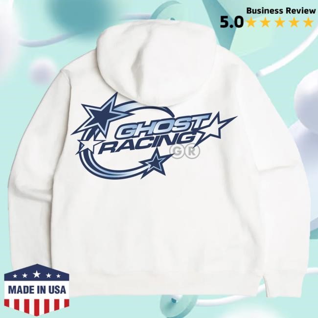 Blue Y2K Gr Hoodie White Ghost Racing Layering Staple
