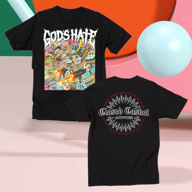 God's Hate Merch Shop Album Cover Shirt Closed Casket Activities