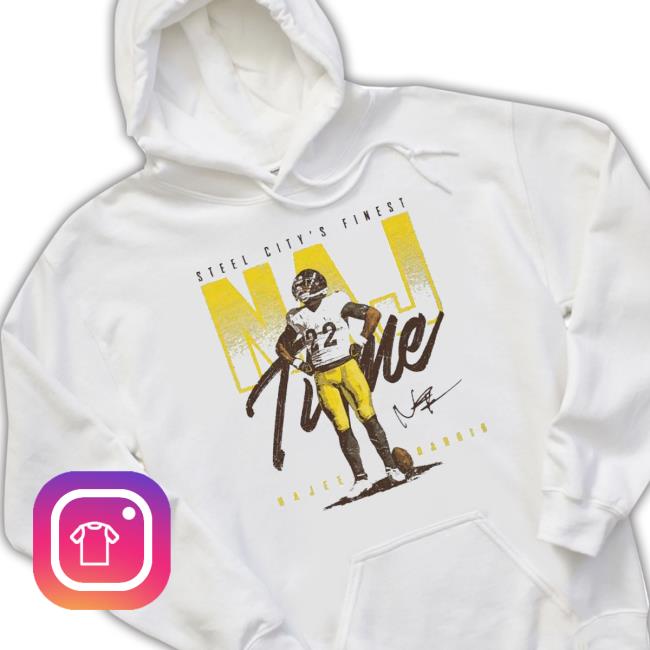 Official Najee Harris Pittsburgh Steel City’s Finest signature Sweatshirt