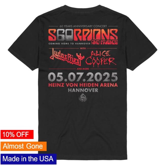 Scorpions Coming Home To Hannover 2025 Top Shirt Scorpions Store Shop Official