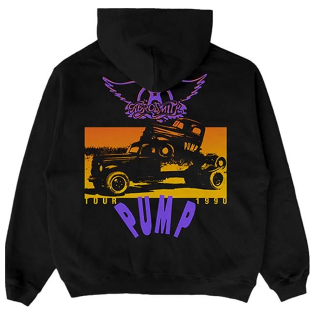 Official Aerosmith Pump Tour 1990 Zip Hoody