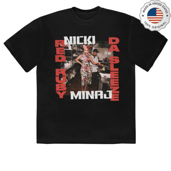Nicki Minaj Merch Red Ruby Da Sleeze Cover Tee