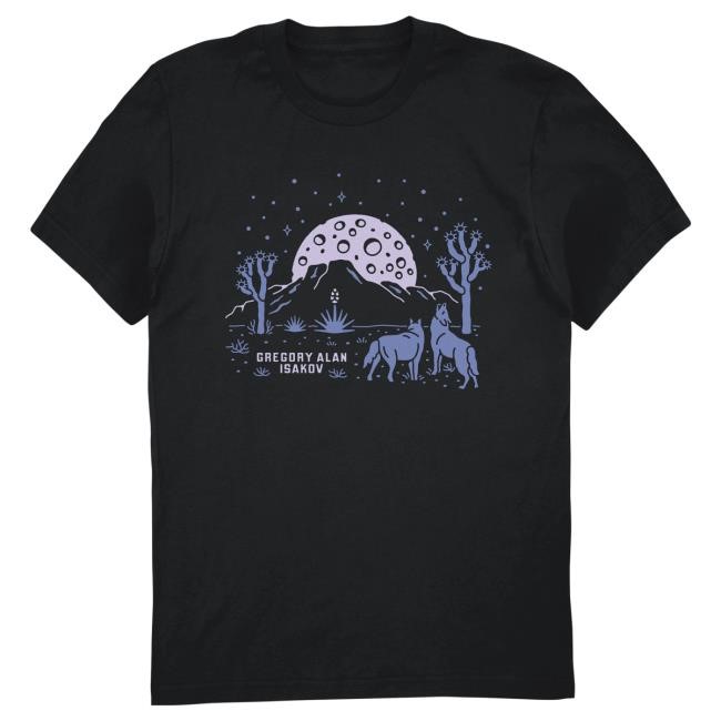 Official Gregory Alan Isakov Merch Full Moon In Joshua Tree T-Shirts