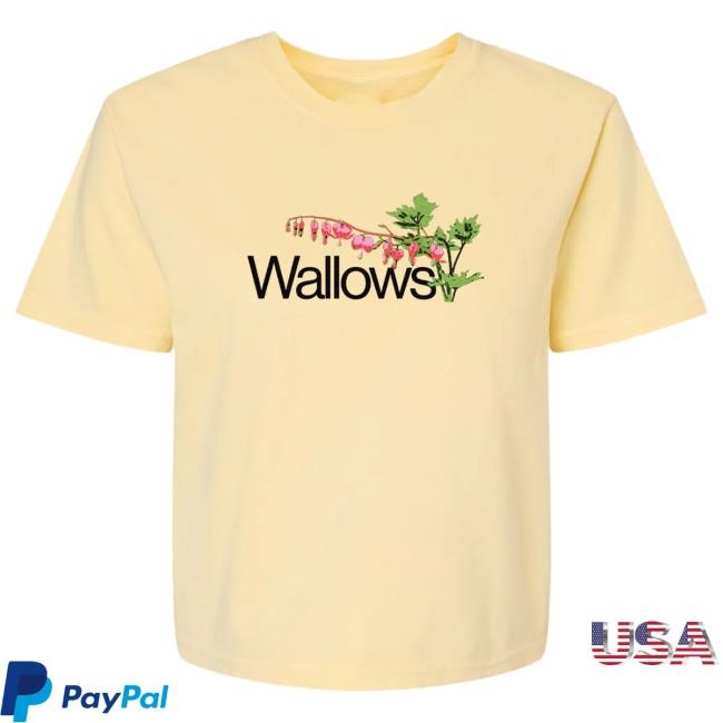 Official Wallows Merch Store Shop Wallows Music Flowers Ladies Crop Shirt