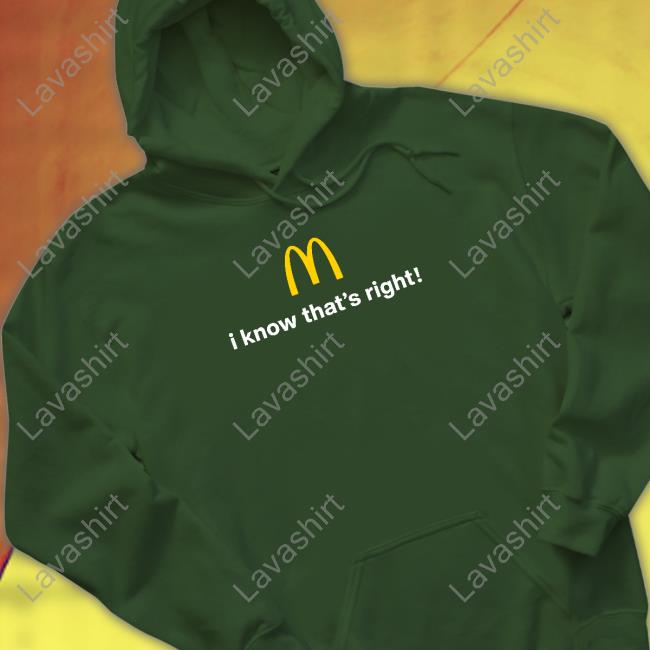 The Cardi B & Offset Meal Merch I Know That's Right Mcdonald's Tee