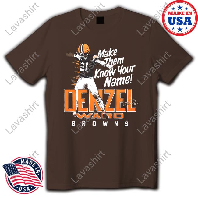 Brown Denzel Ward Signature T-Shirts