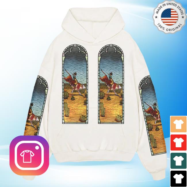 Official Est Gee Store Who Decides War x EST Gee Stained Glass Tee Shirt Cream