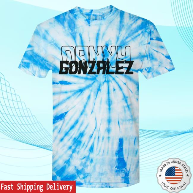 Official Danny Gonzalez Merch Store Danny Gonzalez "Logo" Blue Tie Dye Long Sleeve T-Shirt DannyGonzalez