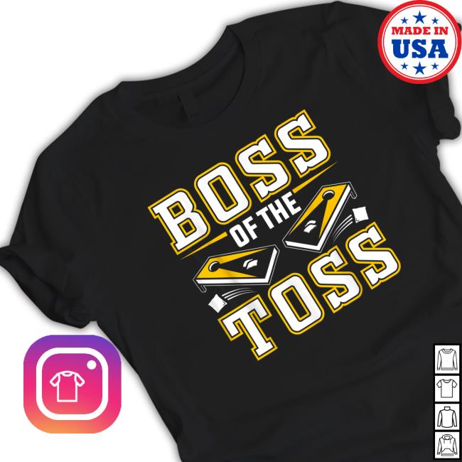Official Boss Of The Toss Cornhole Hooded Sweatshirt