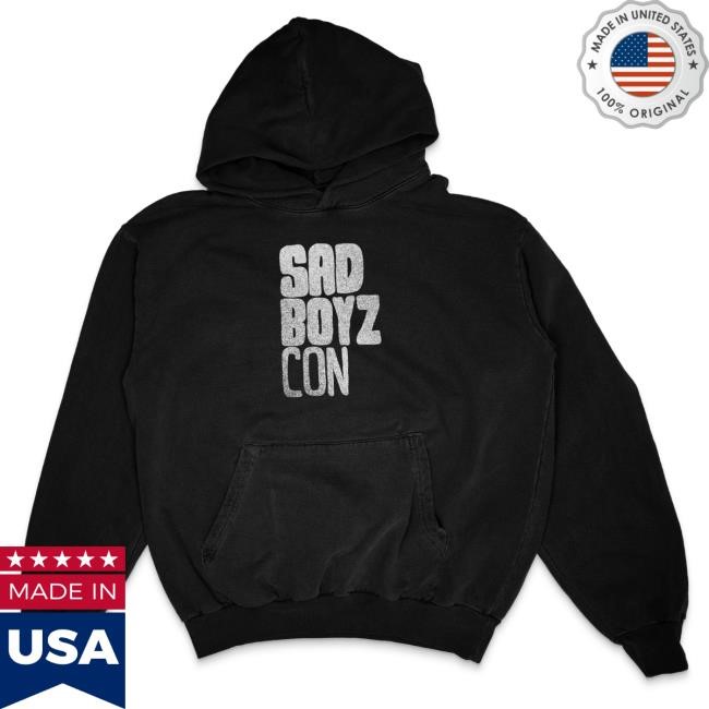 Official Sad Boyz Merch Sad Boyz Blue Face Pullover Hoodie