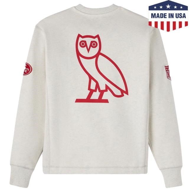 49ers OVO NFL Football fleece sweatshirt built for concourse collector energy