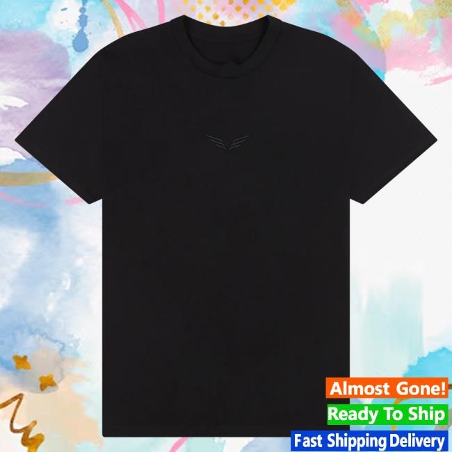 Official Mumford And Sons Merch Black Embroidered Wings Tees